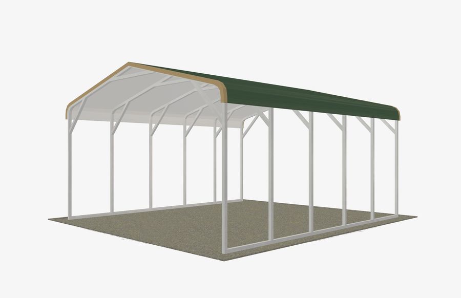 Custom steel carport by Alan's Carports